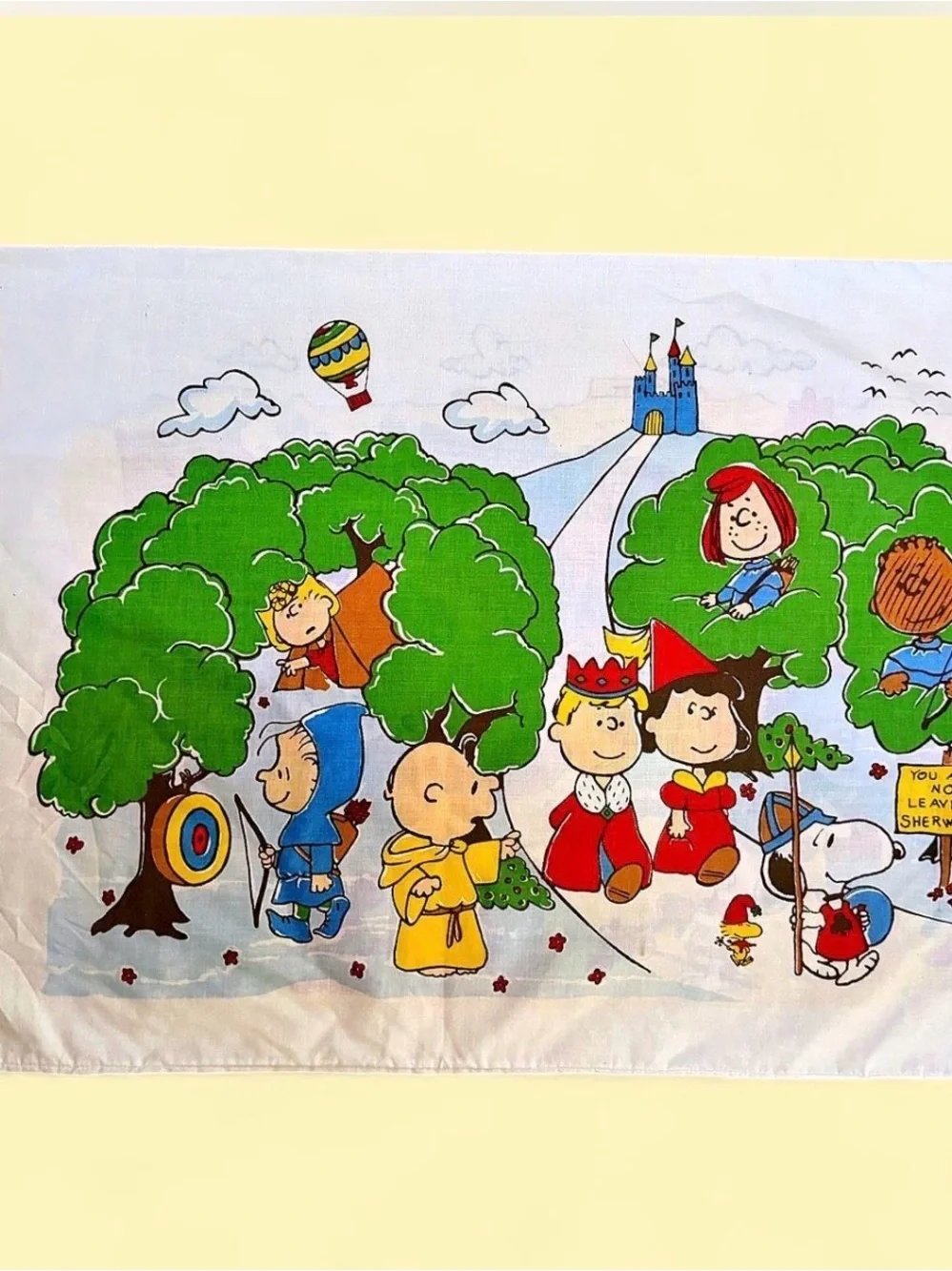 RARE Complete Vintage 1971 Peanuts Snoopy TasteMaker Twin Sheet Set